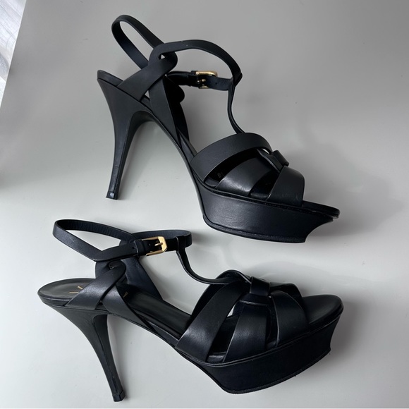 Saint Laurent Tribute Platform Sandals - Picture 4 of 7